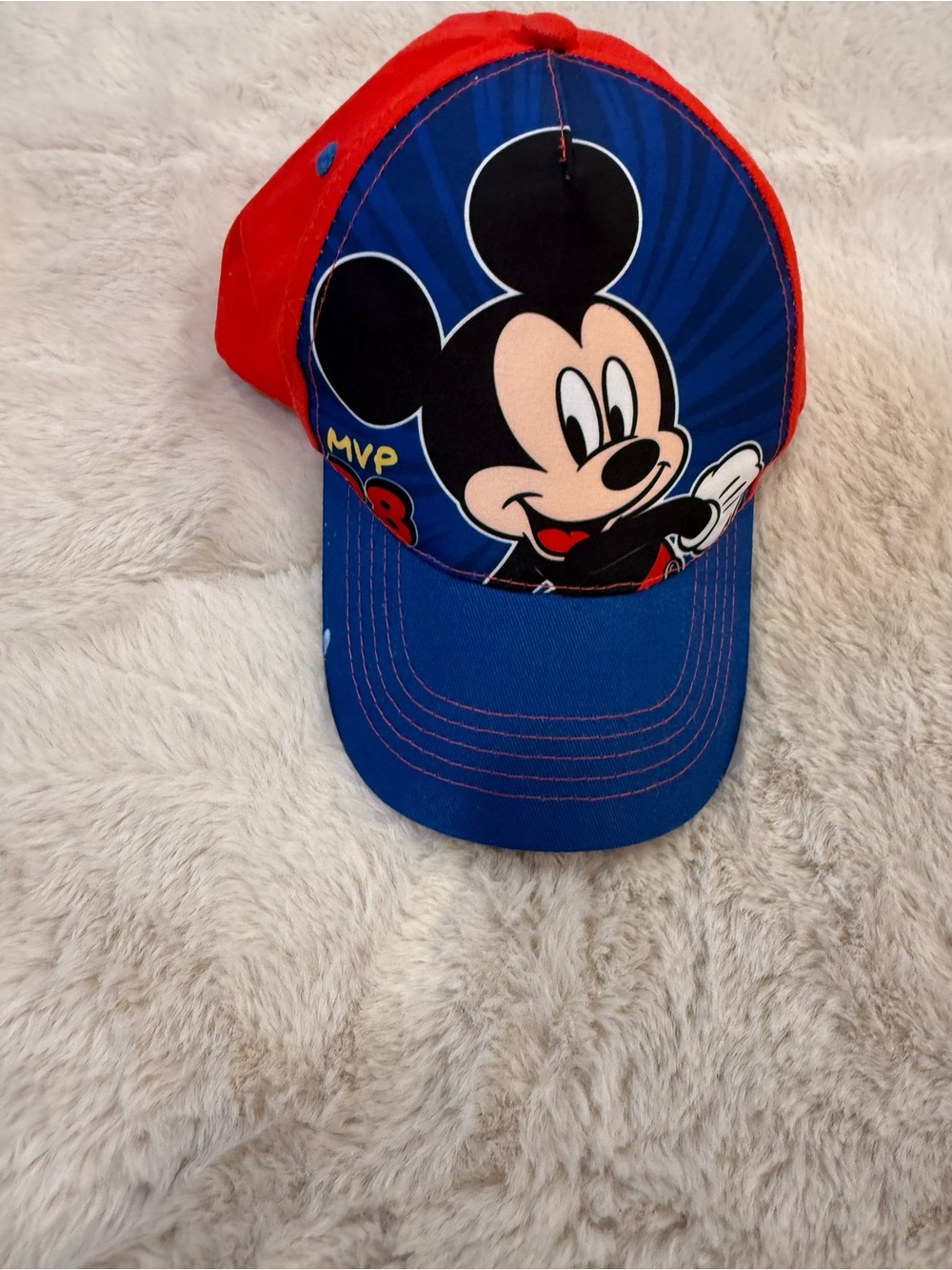 Disney Mickey Mouse Blue and Red Kids Baseball Cap